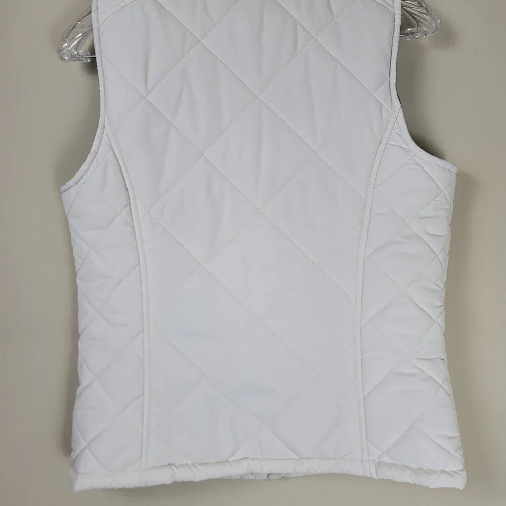 Lauren Ralph Lauren White Quilted Puffer Vest - Picture 6 of 13